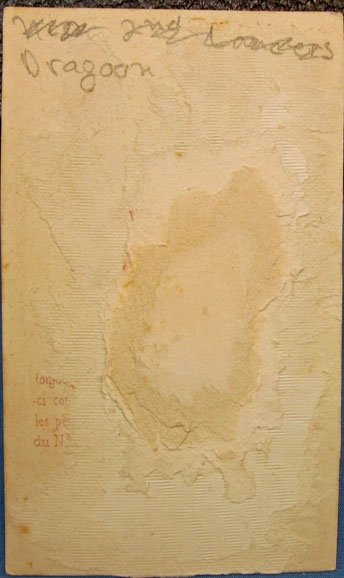 French, Franco-Prussian War Era CDV, Dragoon — image 3