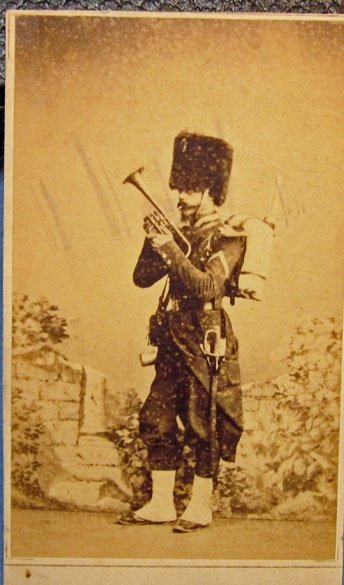 French, Franco-Prussian War CDV, Grenadier Musician — image 2