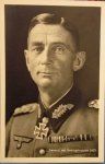 German WWII Knights Cross Winner Postcard, General Dietl