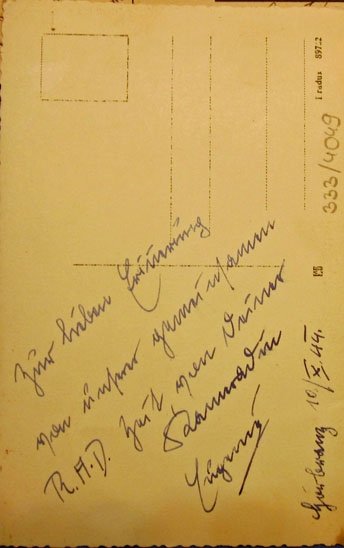 German WWII RAD Madel Poscard, 1944 — image 3