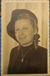 German WWII Soldiers Sweetheart Photo Postcard, Dorothea 1944