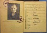 German WWII Ukranian Foreign Worker Work Book, Woman Born 1912