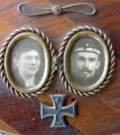 German WWI Trench Art Wall Hanging, Aviation Sailor — image 4