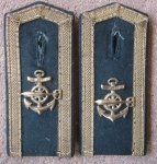 German WWII Kriegsmarine Obermaat Torpedo Technician Shoulder Straps, Pair