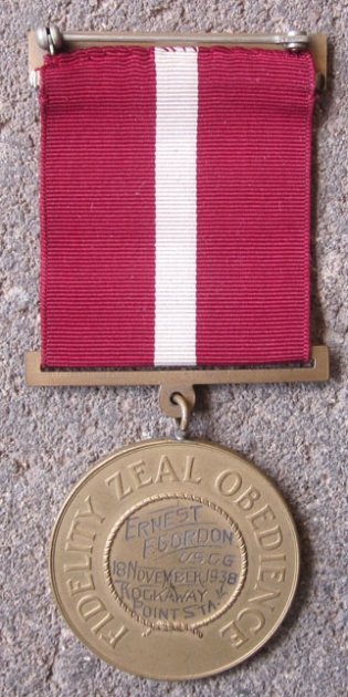 US Pre WWII Coast Guard Good Conduct Medal, Named, 1938 — image 3