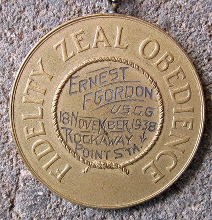 US Pre WWII Coast Guard Good Conduct Medal, Named, 1938 — image 4