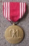 US WWII Army Slot Brooch Good Conduct Medal, Named