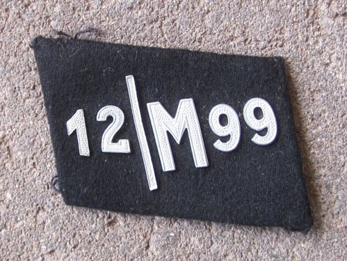 German WWII NSKK Collar Tab, 12/M99 — image 2
