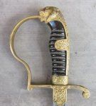 German WWII Era Eickhorn Cavalry Officers Sword, Model Nr.1312, Leopard …
