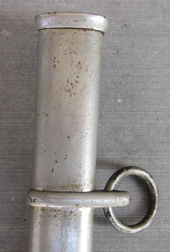 Japanese WWII Army Company Grade Officer Dress Sword, Silver Family Mon — image 7