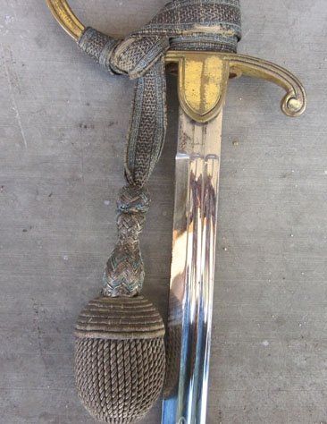 German Imperial Era, Bavarian Cavalry Officers Lionhead Sword, Eickhorn Mfg, Original Knot — image 3