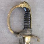 German Imperial Era, Bavarian Cavalry Officers Lionhead Sword, Eickhorn Mfg, …