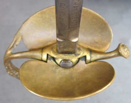 US Indian War Era, 1860 Staff Officers Sword, Etched Blade — image 6