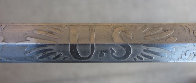 US Indian War Era, 1860 Staff Officers Sword, Etched Blade — image 8