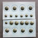 US Civil War, Indian War Era, Infantry Officer Eagle-I Button …