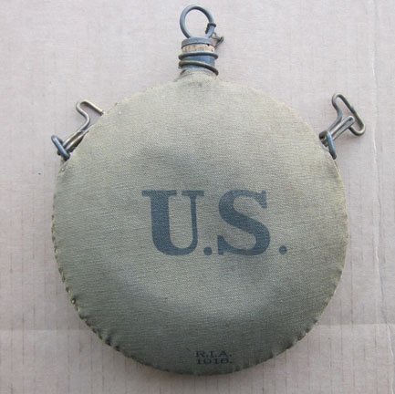 US Late Model M1878 Canteen, RIA 1916 Dated Cover — image 2