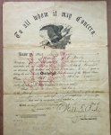 US Civil War Discharge, New York Soldier, 94th Infantry
