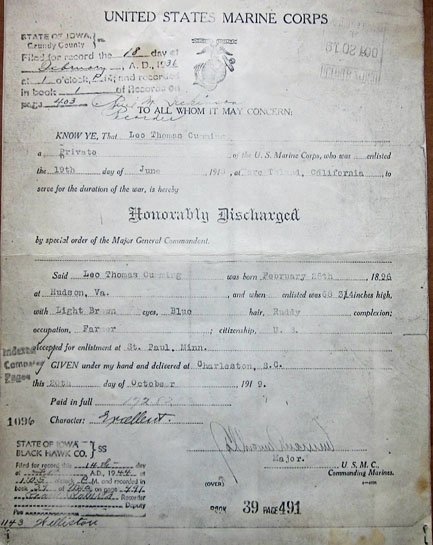 US WWI USMC Military Record & Group Photo Lot, Dominican Republic 1918 — image 4