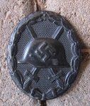 German WWII Black Wound Badge, Steel