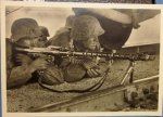 German WWII Postcard, Unsere Waffen-SS Series, MG Schutzen
