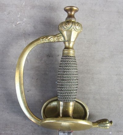 German Imperial Era, Old Model Infantry Officers Sword, Triple Etched Blade — image 2