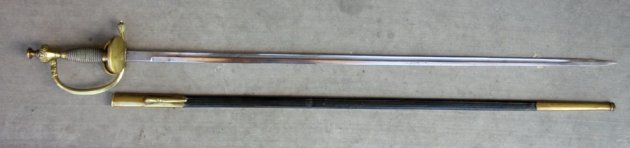 German Imperial Era, Old Model Infantry Officers Sword, Triple Etched Blade — image 9