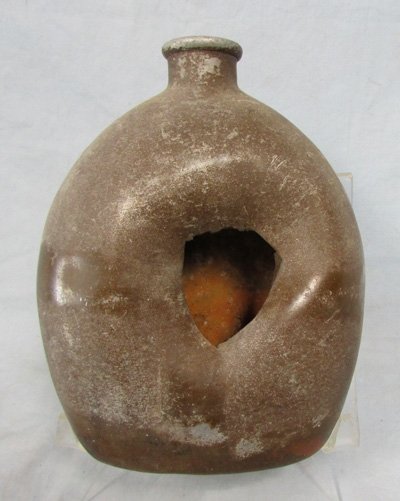  Japanese WWII Battle Damaged Army Enlisted Canteen — image 2