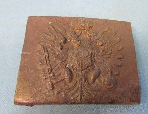  Austrian WWI Brass Enlisted Buckle Field Recovered With Keeper — image 3