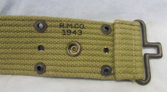  US WWII M1936 Pistol Belt RM Co 1943, Near New — image 2