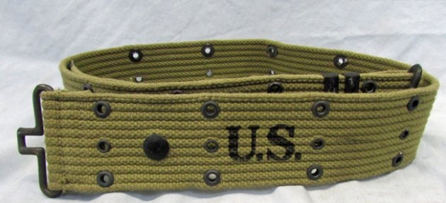 US WWII M1936 Pistol Belt RM Co 1943, Near New — image 4