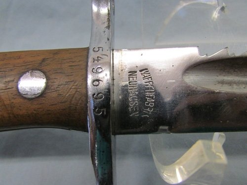  Swiss Model 1914 Pioneer Bayonet, Waffenfabrik Neuhasen — image 5