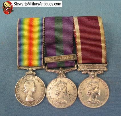  British Korean War Miniature Medal Trio — image 2