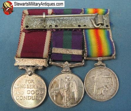  British Korean War Miniature Medal Trio — image 4