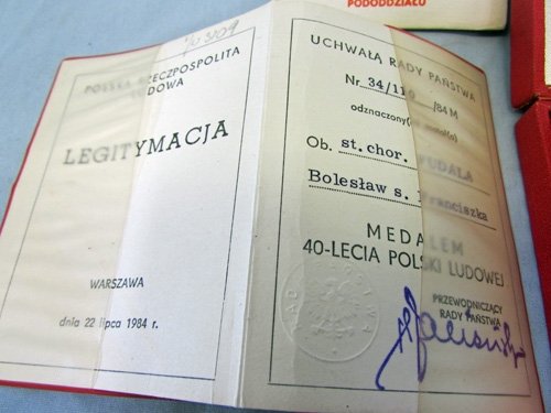  Polish, Post WWII Medal & Document Lot — image 5
