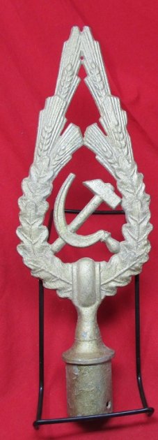Soviet Cold War Era Flagpole Top, Cast Aluminum — image 3