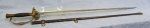 US Post Civil War, M1860 Staff Officers Sword & Scabbard