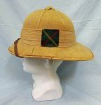 Belgian, Korean War Era, British Pattern Wolseley Sun Helmet, Levior …