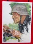 German WWII Willrich Color Postcard, Pioneer, VDA Jugend 1941