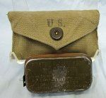 US WWII Carlisle Bandage And Canvas Belt Pouch