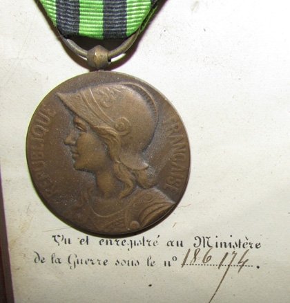  French, Franco-Prussian Veteran's Medal & Document Set — image 3