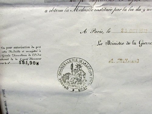  French, Franco-Prussian Veteran's Medal & Document Set — image 5
