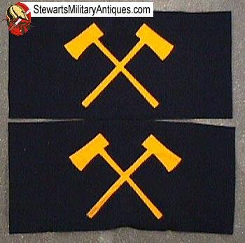  US Indian War Era Cavalry Pioneer Brassards, Pair — image 2