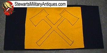  US Indian War Era Cavalry Pioneer Brassards, Pair — image 4