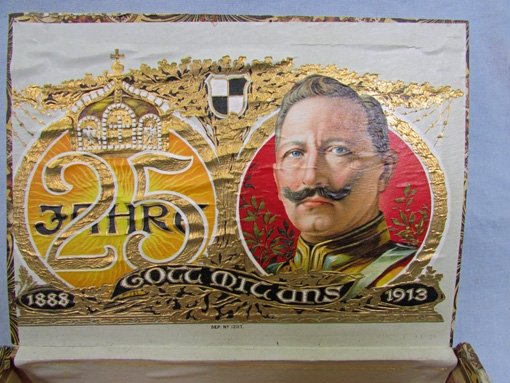  German Pre WWI Kaiser Wilhelm Wooden Cigar Box — image 2