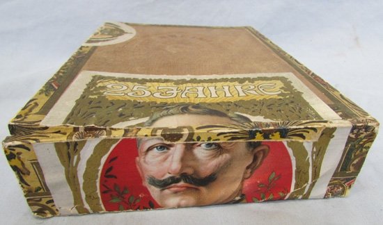  German Pre WWI Kaiser Wilhelm Wooden Cigar Box — image 4