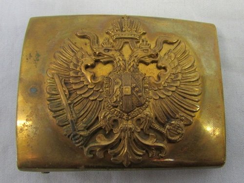  Austrian Pre WWI Brass Private Purchase Enlisted Buckle, A Beauty — image 2