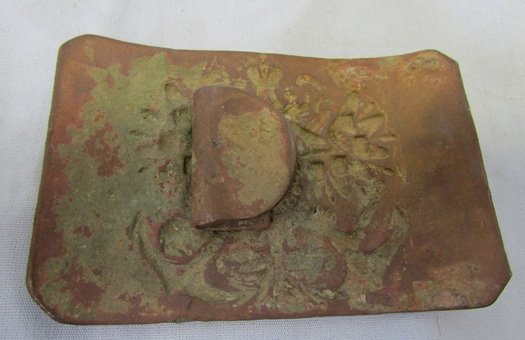  Russian WWI Brass Naval Infantry Enlisted Buckle — image 3