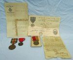 US WWI 55th CAC Medal Grouping, 4 Clasp Victory, French …