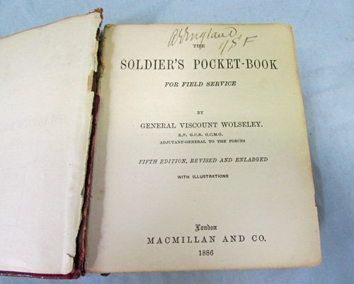 British Manual, The Soldiers Pocket-Book for Field Service, Viscount Wolseley, 1886 — image 4
