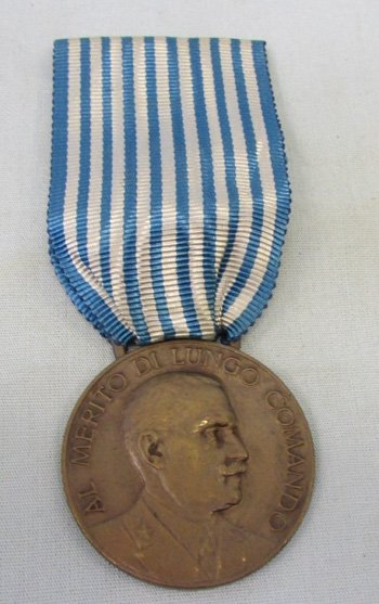  Italian WWII Bronze Command Long Service Medal — image 2
